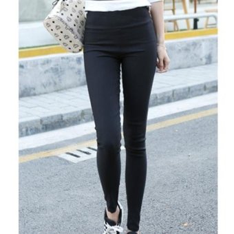 Dolly กางเกงขายาว ผ้ายืด เอวสูง (สีดำ) รุ่นR8012 Dolly กางเกงขายาว ผ้ายืด เอวสูง (สีดำ) รุ่นR8012