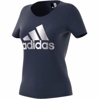 Adidas เสื้อยืด คอกลม Women T-Shirt Foil Logo BP8403 NVY (850) Adidas เสื้อยืด คอกลม Women T-Shirt Foil Logo BP8403 NVY (850)