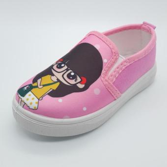Alice Shoe รองเท้าเด็ก รองเท้าผ้าใบแฟชั่นแบบสวม เด็กผู้หญิง&เด็กผู้ชาย รุ่นCV058-P(สีชมพู) Alice Shoe รองเท้าเด็ก รองเท้าผ้าใบแฟชั่นแบบสวม เด็กผู้หญิง&เด็กผู้ชาย รุ่นCV058-P(สีชมพู)