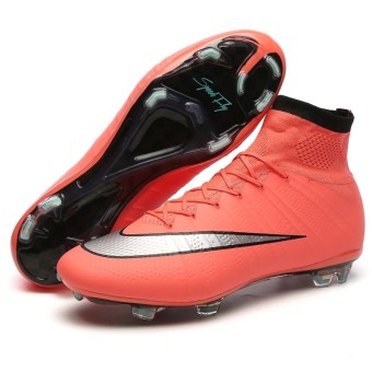 SpeedFly Superfly รองเท้ากีฬารองเท้าฟุตบอลรองเท้าสูง FG ฝึกฟุตบอลกีฬากลางแจ้งส้ม SpeedFly Superfly รองเท้ากีฬารองเท้าฟุตบอลรองเท้าสูง FG ฝึกฟุตบอลกีฬากลางแจ้งส้ม