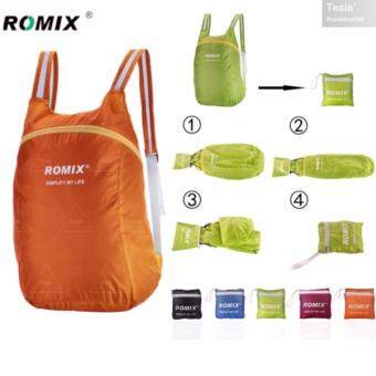 tesia ROMIX กระเป๋าเป้กันน้ำพับได้ Waterproof Foldable Backpack Orange tesia ROMIX กระเป๋าเป้กันน้ำพับได้ Waterproof Foldable Backpack Orange