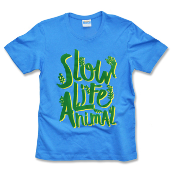 PIMNIYOM T-SHIRT เสื้อยืด คอกลม รุ่น P511 (Blue) PIMNIYOM T-SHIRT เสื้อยืด คอกลม รุ่น P511 (Blue)