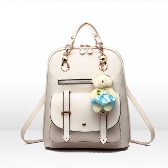 B'nana Beauty กระเป๋าเป้สะพายหลัง กระเป๋าเป้เกาหลี กระเป๋าสะพายหลังผู้หญิง backpack women รุ่น GB-05 (สีขาวครีม) B'nana Beauty กระเป๋าเป้สะพายหลัง กระเป๋าเป้เกาหลี กระเป๋าสะพายหลังผู้หญิง backpack women รุ่น GB-05 (สีขาวครีม)