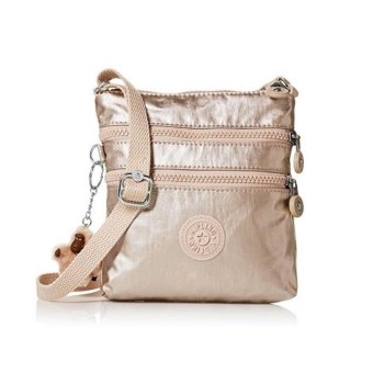 Kipling กระเป๋าสะพายใบเล็ก Alvar XS Crossbody Bag - สี Sparkly Gold Kipling กระเป๋าสะพายใบเล็ก Alvar XS Crossbody Bag - สี Sparkly Gold