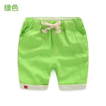 ขาย ทารก kz-8238 ใหม่เด็กรูดกางเกงสีทึบห้ากางเกง (สีเขียว)