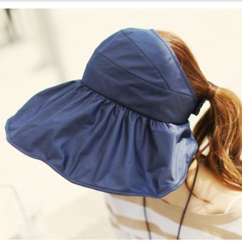 Lady Fashion Summer Hat หมวกกันแดดแฟชั่นคุณภาพสูง- Navy Style Lady Fashion Summer Hat หมวกกันแดดแฟชั่นคุณภาพสูง- Navy Style