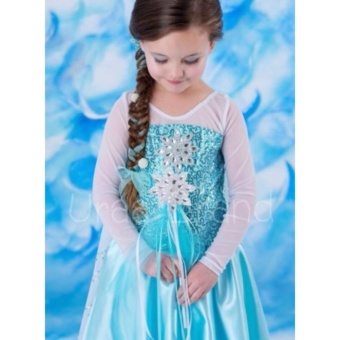 ชุดเจ้าหญิง ชุดราตรีเด็ก ชุดเด็ก เดรสเด็กผู้หญิง รุ่น Long Princess Dress (สีฟ้า) July 2018 - 3 ชุดเจ้าหญิง ชุดราตรีเด็ก ชุดเด็ก เดรสเด็กผู้หญิง รุ่น Long Princess Dress (สีฟ้า) - 3