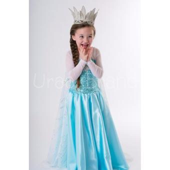 ชุดเจ้าหญิง ชุดราตรีเด็ก ชุดเด็ก เดรสเด็กผู้หญิง รุ่น Long Princess Dress (สีฟ้า) July 2018 - 2 ชุดเจ้าหญิง ชุดราตรีเด็ก ชุดเด็ก เดรสเด็กผู้หญิง รุ่น Long Princess Dress (สีฟ้า) - 2