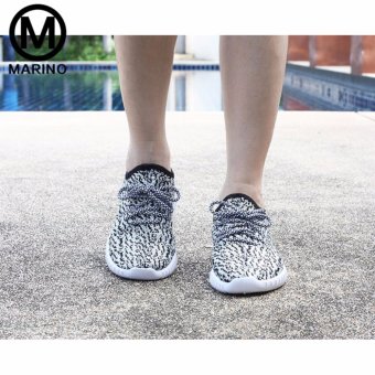 Marino รองเท้า รองเท้าผ้าใบแฟชั่นผู้หญิง No.A005 - White Black May 2018 - 4 Marino รองเท้า รองเท้าผ้าใบแฟชั่นผู้หญิง No.A005 - White Black - 4