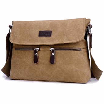 กระเป๋าสะพายข้าง สะพายไหล่ Messenger Style รุ่น PS1909 สีกากี กระเป๋าสะพายข้าง สะพายไหล่ Messenger Style รุ่น PS1909 สีกากี