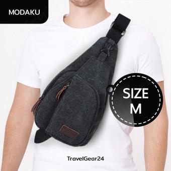 MODAKU กระเป๋าสะพายข้าง Size30x17x5cm Travel Shoulder Bag  Black/สีดำ