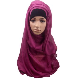 Muslim Hijab Islamic Women Kerchief Scarf Hijabs Shawls Solid HeadScarves 175-180cm - intl Muslim Hijab Islamic Women Kerchief Scarf Hijabs Shawls Solid HeadScarves 175-180cm - intl
