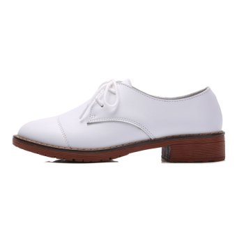 วินเทจสตรีรองเท้าหนังแบนถักขึ้นรองเท้ารองเท้าหนัง Office Genuineเดินรองเท้า Vintage Women's Flat Leather Shoes Lace Up GenuineLeather Shoes Office Shoes Walking Shoes White July 2018 - 2 วินเทจสตรีรองเท้าหนังแบนถักขึ้นรองเท้ารองเท้าหนัง Office Genuineเดินรองเท้า Vintage Women's Flat Leather Shoes Lace Up GenuineLeather Shoes Office Shoes Walking Shoes White - 2