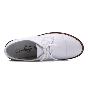วินเทจสตรีรองเท้าหนังแบนถักขึ้นรองเท้ารองเท้าหนัง Office Genuineเดินรองเท้า Vintage Women's Flat Leather Shoes Lace Up GenuineLeather Shoes Office Shoes Walking Shoes White July 2018 - 3 วินเทจสตรีรองเท้าหนังแบนถักขึ้นรองเท้ารองเท้าหนัง Office Genuineเดินรองเท้า Vintage Women's Flat Leather Shoes Lace Up GenuineLeather Shoes Office Shoes Walking Shoes White - 3