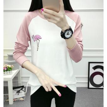 SCS เสื้อยืด แขนต่อยาว แฟชั่นสวย (สีขาว +ชม) รุ่น8320 June 2018 - 2 SCS เสื้อยืด แขนต่อยาว แฟชั่นสวย (สีขาว +ชม) รุ่น8320 - 2