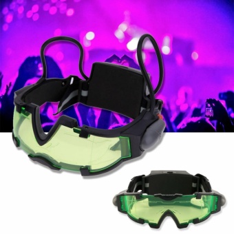 Sinlin แว่นตา LED มองกลางคืน แว่นตาปาร์ตี้ แว่นตาเล่นบีบีกัน แว่นตาสาย EDM Night vision goggles รุ่น NVG201-YD Sinlin แว่นตา LED มองกลางคืน แว่นตาปาร์ตี้ แว่นตาเล่นบีบีกัน แว่นตาสาย EDM Night vision goggles รุ่น NVG201-YD