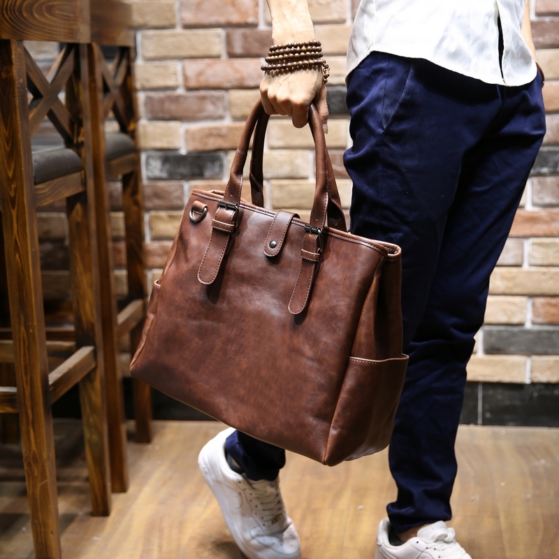 Tidog Crazy horse leather han edition men's bags leisure bag shoulder bag - Intl ราคา 1,267 บาท*ส่งฟรี