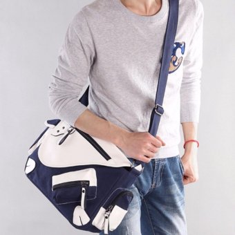 กระเป๋าผ้าสะพายข้าง รุ่น UP113 (สีน้ำเงิน) กระเป๋าผ้าสะพายข้าง รุ่น UP113 (สีน้ำเงิน)