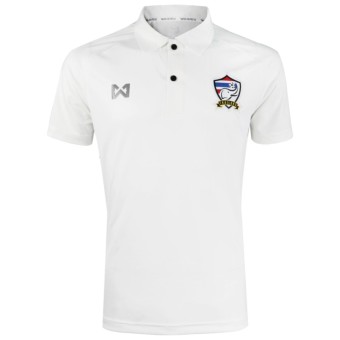 2561 WARRIX เสื้อโปโลลำลอง ทีมชาติไทย WA-17FT32M2-WW(สีขาว)