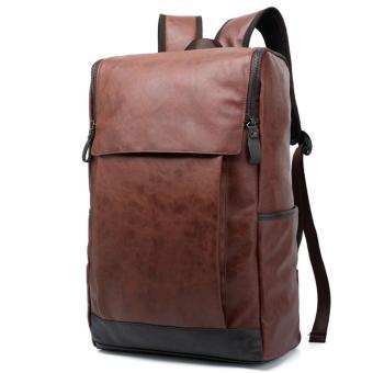 WIOZONE กระเป๋าสะพาย เป้ กระเป๋าหนัง กระเป๋าเดินทาง สะพายหลังNotebook Backpack bag Premium สีดำ (Brown) E2 WIOZONE กระเป๋าสะพาย เป้ กระเป๋าหนัง กระเป๋าเดินทาง สะพายหลังNotebook Backpack bag Premium สีดำ (Brown) E2