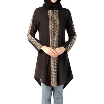 Woman Chiffon Blouse Shirt Fashion Plus Size Abayas Muslim GirlsClothing Costume - intl Woman Chiffon Blouse Shirt Fashion Plus Size Abayas Muslim GirlsClothing Costume - intl