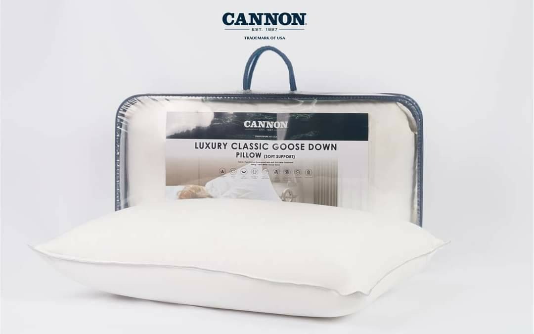 [ราคาโปร] Cannon หมอนหนุน Luxury Classic Down (Soft Support) ราคา 6,450 บาท*ส่งฟรี
