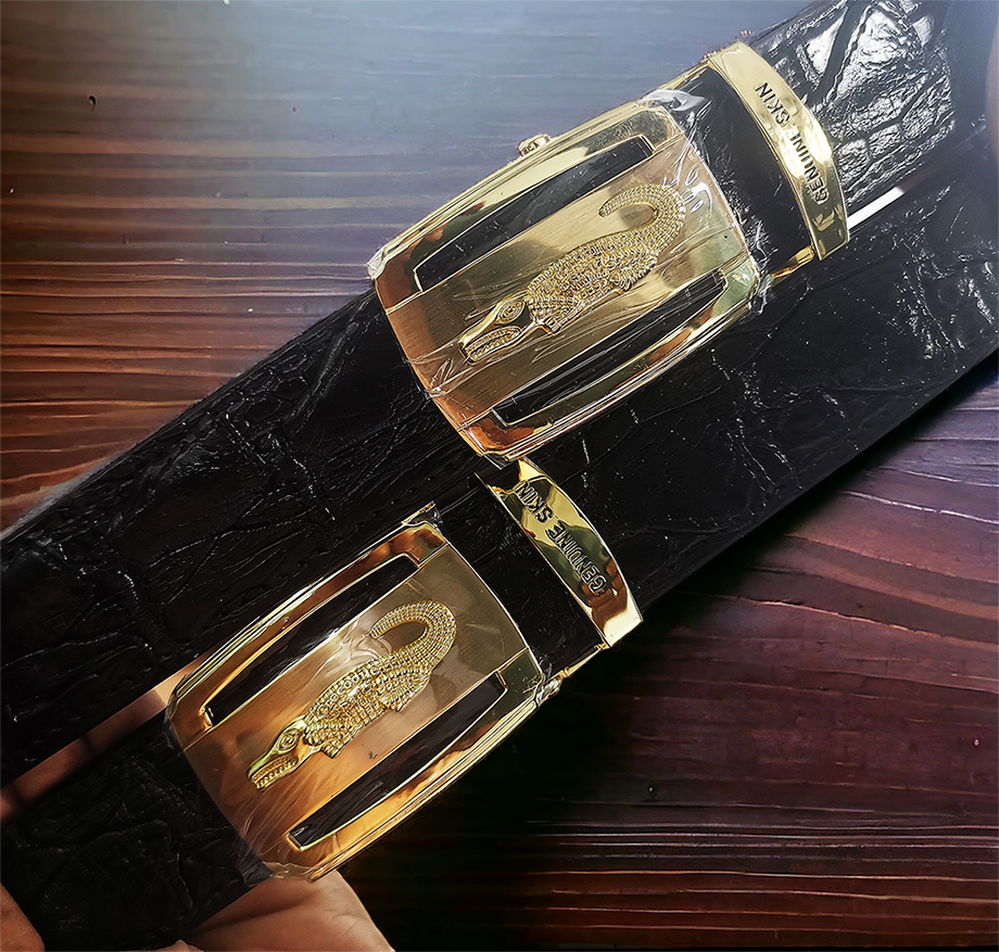 Buckle And Belt Made From Genuine Crocodile ราคา 3,200 บาท*ส่งฟรี