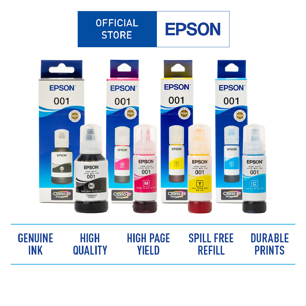 เครื่องพิมพ์และสแกนเนอร์ Epson ชุดขวดหมึก T03Y 4 สี ราคา 1,530 บาท*ส่งฟรี