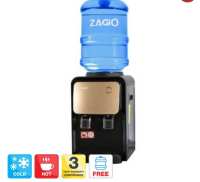 ตู้ทำน้ำเย็น-น้ำร้อน (ตั้งโต๊ะ) พร้อมถัง 12 ลิตร ZAGIO รุ่น ZA-8268 YLR-0.5-JXT-8 สีดำ - ทอง  No: 60364923