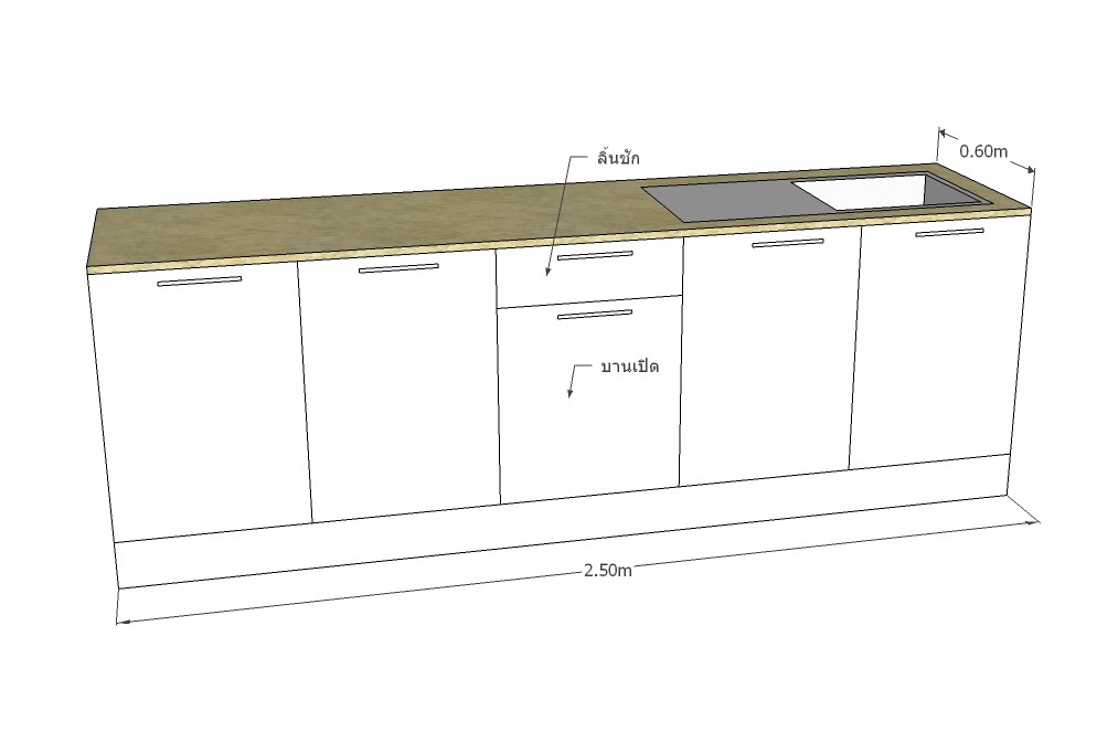 kitchen cabinet ราคา 31,240 บาท*ส่งฟรี