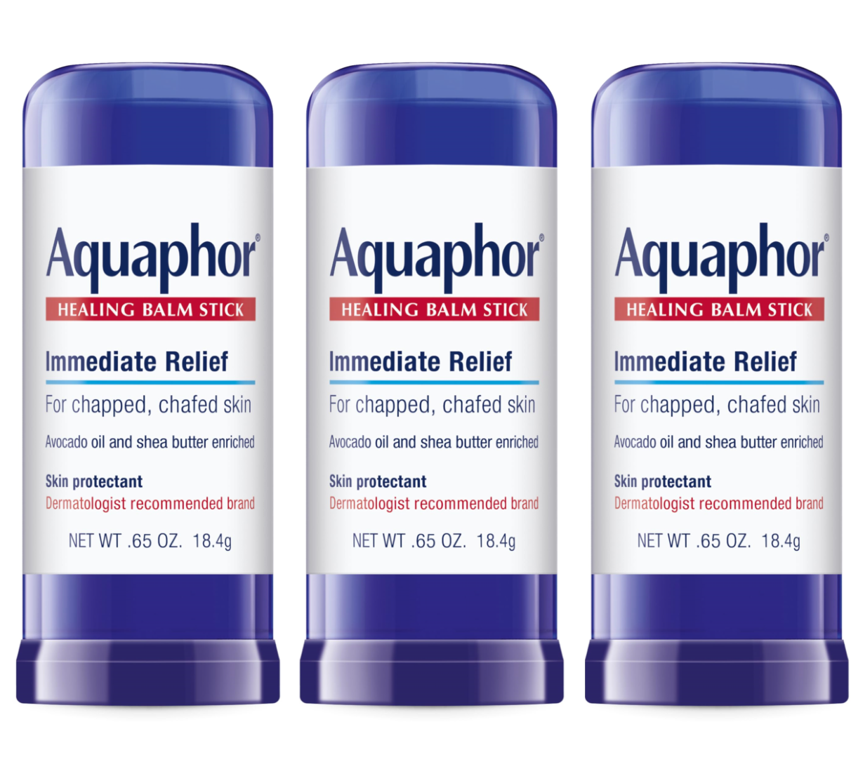 Aquaphor Healing Balm Stick, Skin Protectant with Avocado Oil and Shea Butter, 18.4g ราคา 100 บาท*ส่งฟรี