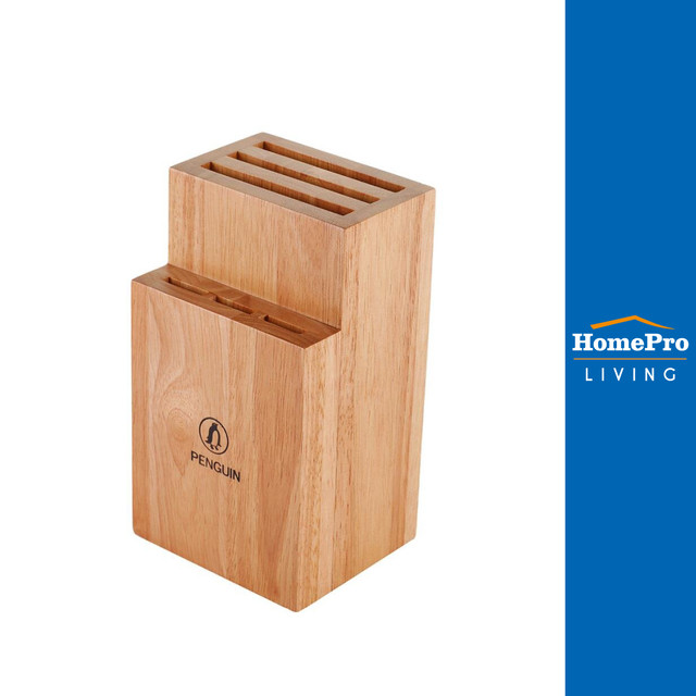 HomePro ที่เสียบมีดไม้ยาง ENZO แบรนด์ PENGUIN ราคา 325 บาท*ส่งฟรี