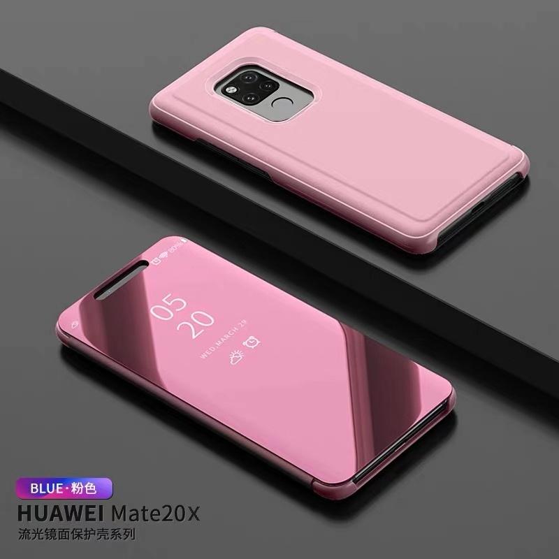 Case Huawei Mate 20X เคสเปิดปิดเงา เคสหัวเว่ย เคส Huawei Mate 20x Smart Case เคส Mate20X เคสฝาเงากระจก เคสฝาเปิดปิดเงา สมาร์ทเคส เคสตั้งได้ Huawei Mate 20X Sleep Flip Mirror Leather Case With Stand Holder เคสมือถือ เคสโทรศัพท์ รับประกันความพอใจ
