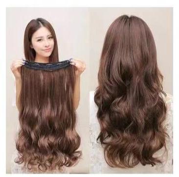 Long Curly hair wigs-brown
