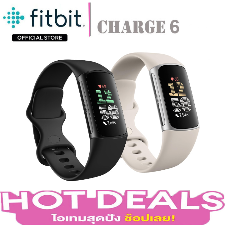 Fitbit Charge 6, Gps Heart Rate Wristband for Exercise, High-Resolution Amoled Color Screen. ราคา 5,625 บาท*ส่งฟรี