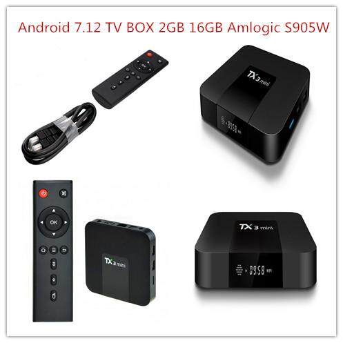 ยี่ห้อไหนดี  สมุทรสาคร TX3 Mini Android 7.12 TV BOX 2GB 16GB Amlogic S905W Quad Core Smart TV Set Box