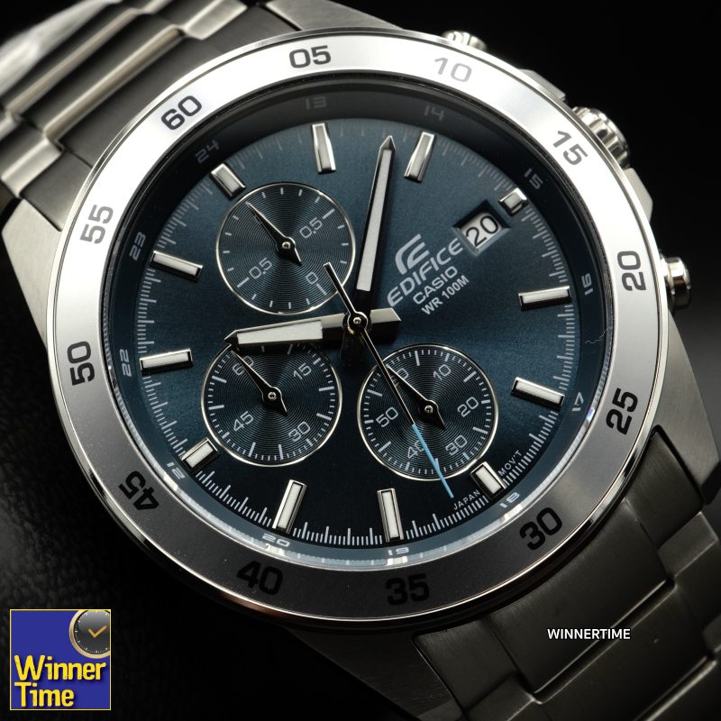 Winner Time Casio Edifice Chronograph Watch, Model Efr-526D-2Av, Guaranteed by the Company, Central Trading Co. Ltd. Cmg, for 1 Year. ราคา 3,100 บาท*ส่งฟรี