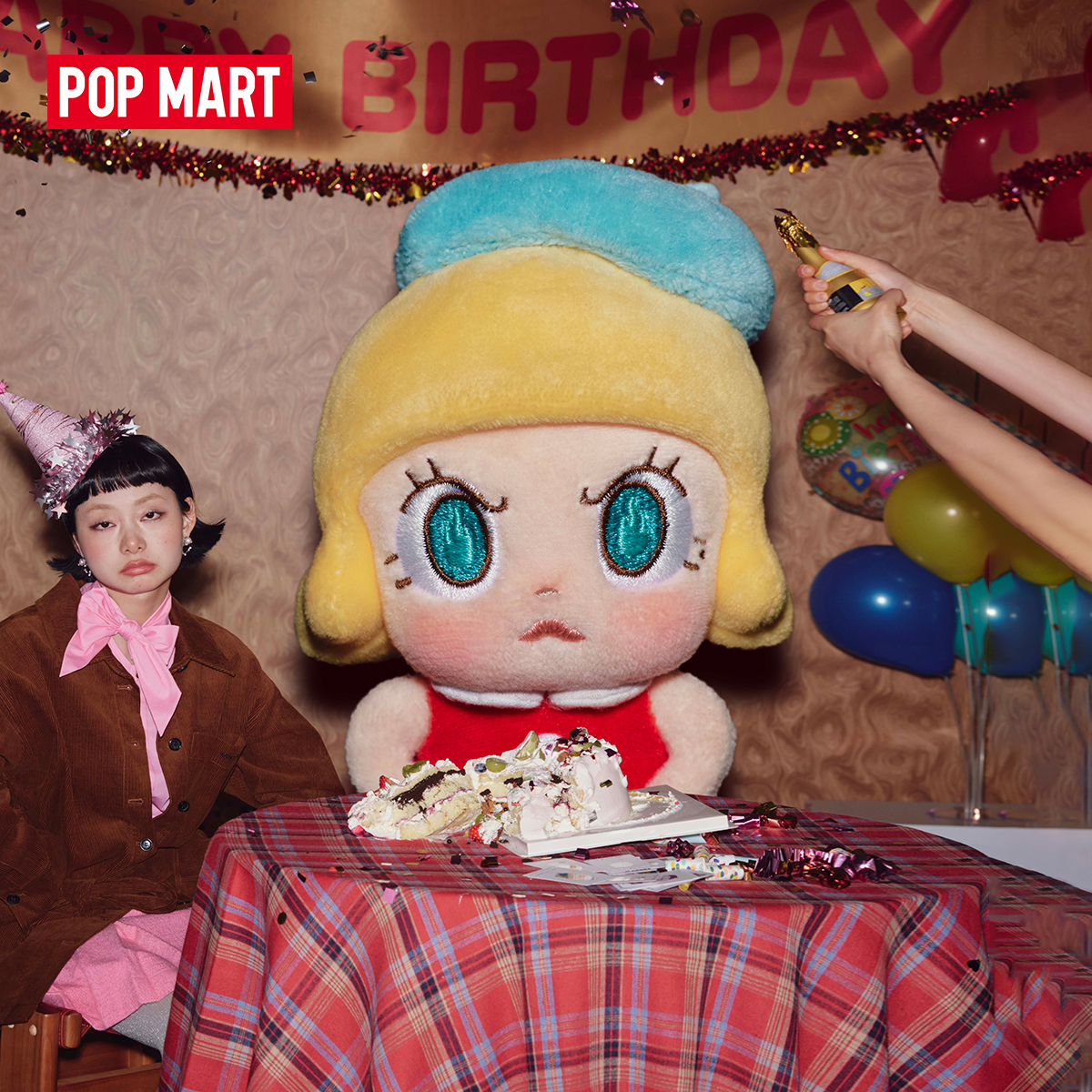 POP MART Angry Molly - Angry Energy Series Plush Pendant Blind Box ราคา 550 บาท*ส่งฟรี