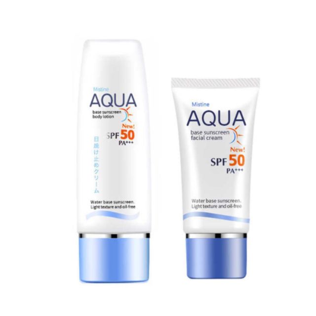 mistine aqua base sunscreen body lotion