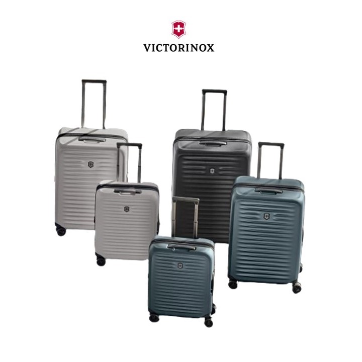 Victorinox กระเป๋าเดินทาง กระเป๋าเดินทางล้อลาก กระเป๋าเดินทางลาก 4 ล้อคู่ ล้อหมุน 360 องศา AIROX ADVANCED , Frequent Flyer Carry-On 21" , Medium 27" , Large 29" , Hardside ( 65313 , 6125 ) ราคา 18,500 บาท*ส่งฟรี