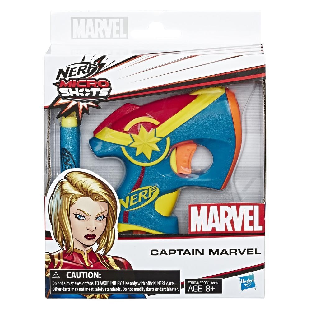 Nerf MicroShots Marvel Captain Marvel Nach 30ex ปืนเนิร์ฟ เนิร์ฟ เนิฟ กัปตัน มาร์เวล ปืนของเล่น ของแท้ ราคา 434 บาท*ส่งฟรี