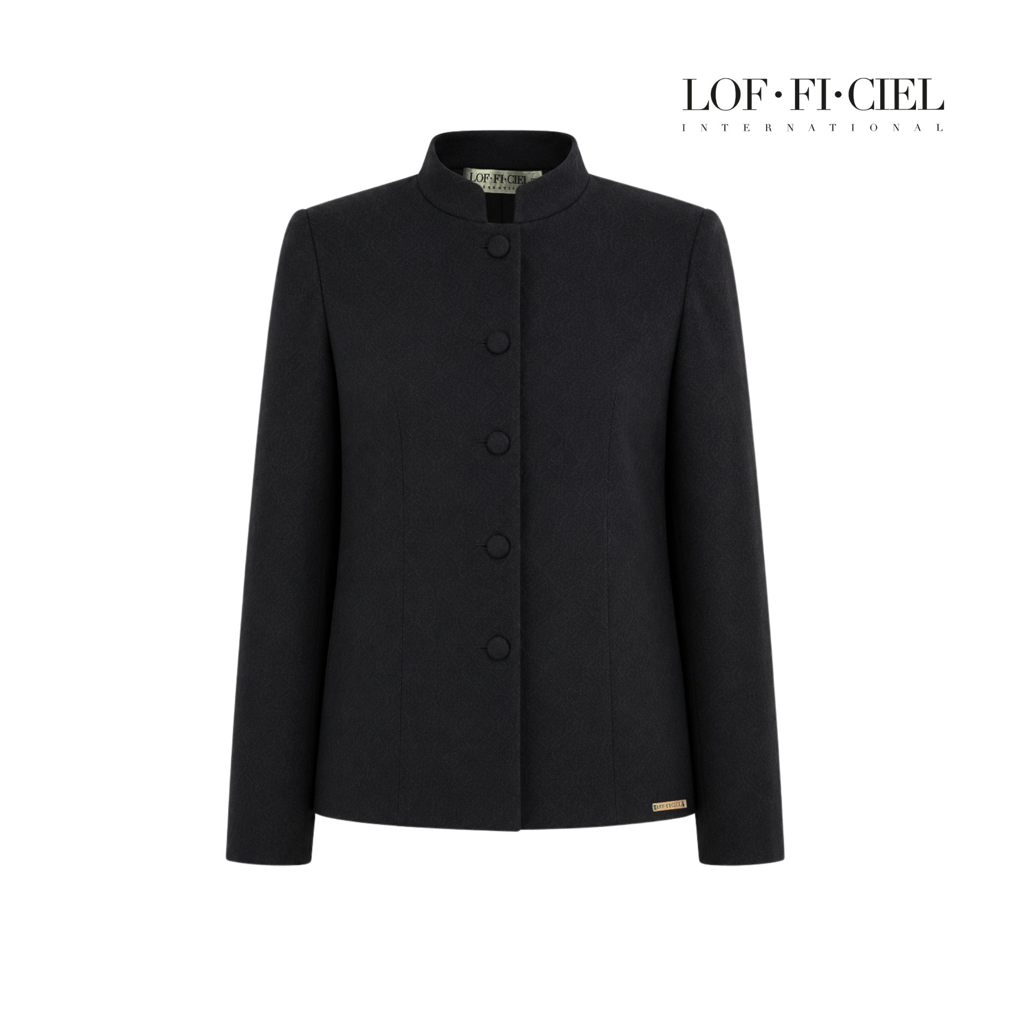Lof-Fi-Ciel Thai Jitralada Shirt, Black, Ladies' Thai Outfit, Formal Thai Outfit, Thai Outfit for Every Occasion, Long Sleeve F9Z1Bl ราคา 3,500 บาท*ส่งฟรี