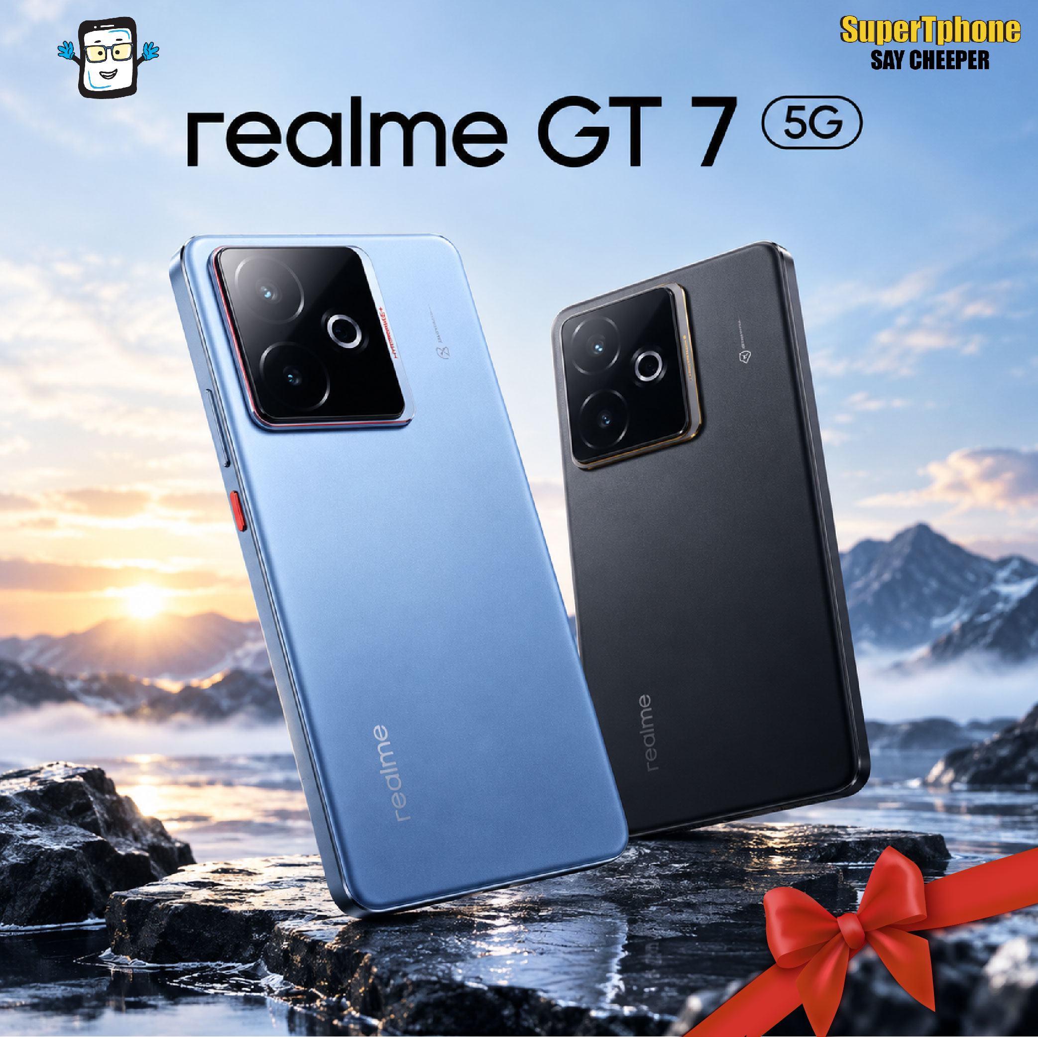 โทรศัพท์มือถือ สมาร์ทโฟน realme Gt 7 รุ่น 5g (12+512Gb)Mediatak Dimensity L 6.78 ลิตร กล้องหลัง Ultra-Clear (โดย Lazada Supertphone) ราคา 20,100 บาท*ส่งฟรี