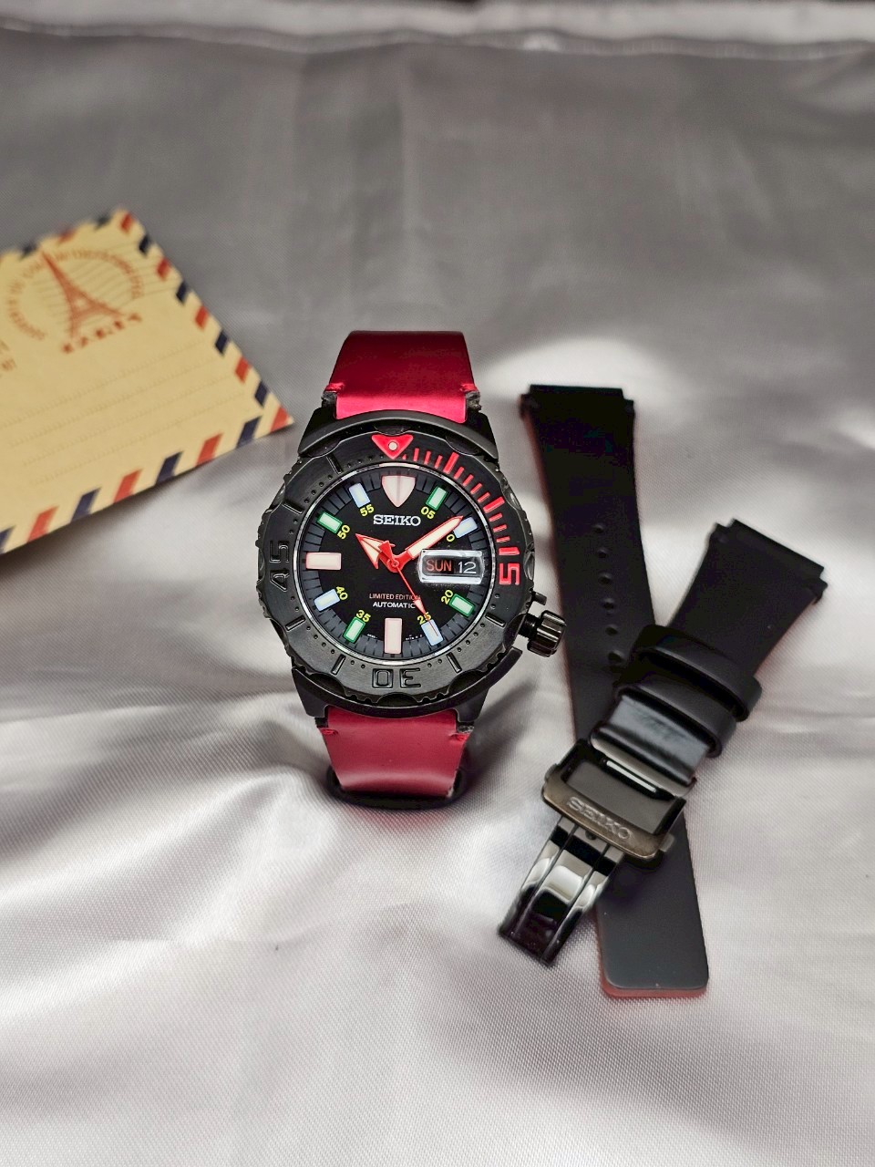 นาฬิกาข้อมือผู้ชาย SEIKO ( LIMITED EDITION ) รุ่น SRP319K1 "Zamba Monster " ผลิตเพียง 2,112 เรือน *ไม่มีกล่อง* ราคา 36,700 บาท*ส่งฟรี