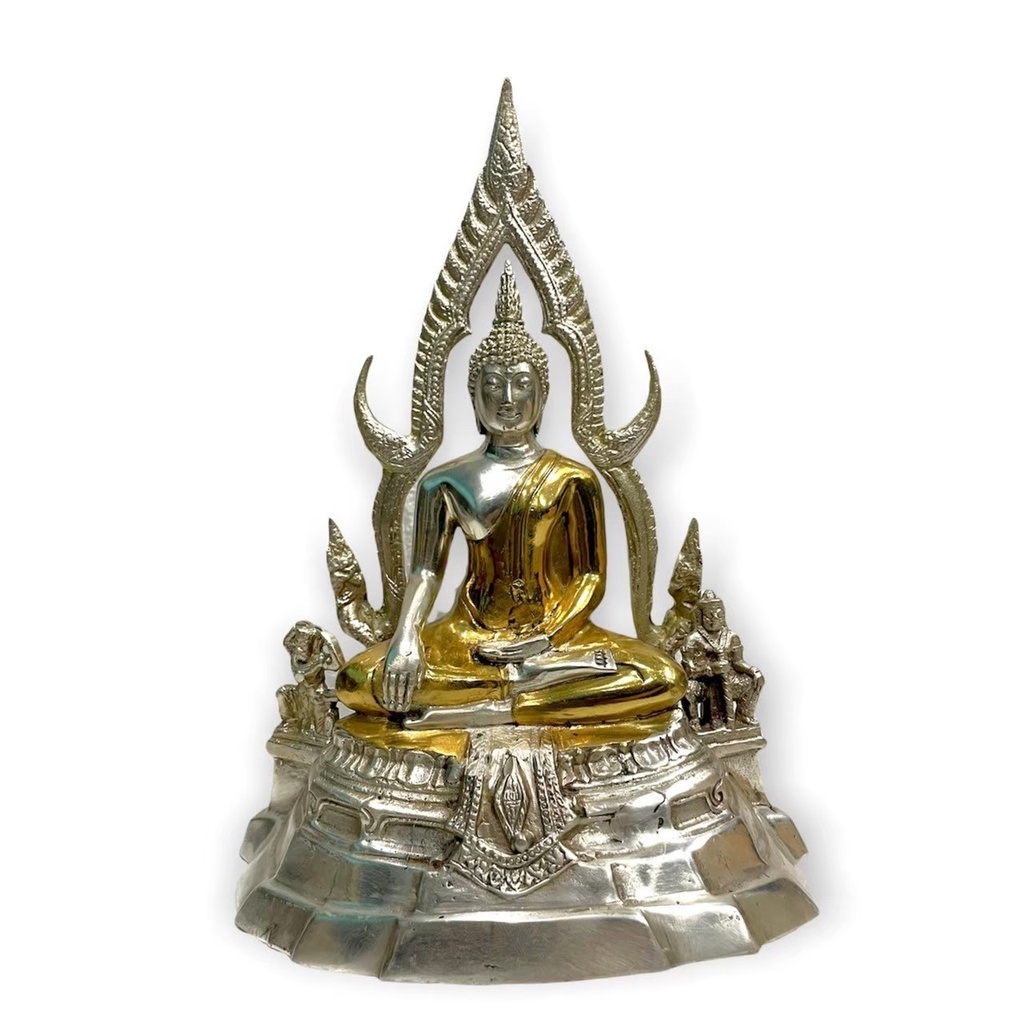 [ของแท้ ส่งฟรี] พระพุทธชินช ยุคต้น เนื้อเงินยวง ผิวทอง2 (หน้าตัก 5นิ้ว สูง28ซม.)วัดพระศรีรัตนมหาธาตุ แล้วเป็นสิริมงคลครอบจ KM12.1true ไข่ ท้าว ราคา 3,119 บาท*ส่งฟรี