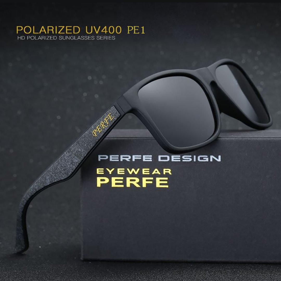 ภาพประกอบคำอธิบาย PERFE PE1 แว่นตากันแดดของแท้  เลนส์ HD Polarized กันแสงUV400 สำหรับเดินทาง ขับรถ  ขี่มอเตอรไซต์ ปั่นจักรยาน ตกปลา กิจกรรมกลางแจ้ง พร้อมจัดส่งในไทย