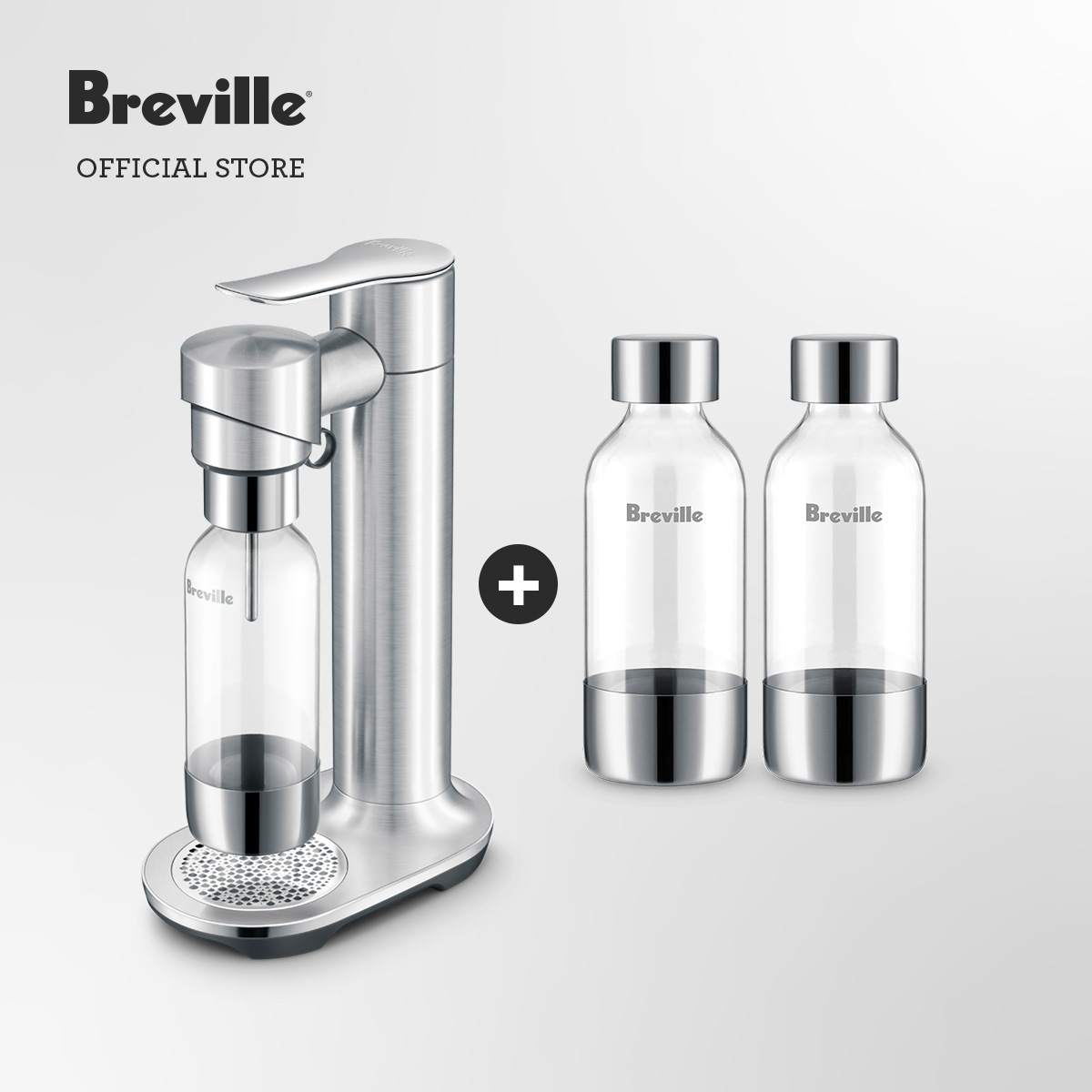[Set] Breville the Infizz Fusion Multi-Purpose Soda Maker + the Infizz Fusion 0.6L X 2 Pack 0.6 Liter Bottle Set, 2 Pieces ราคา 10,500 บาท*ส่งฟรี
