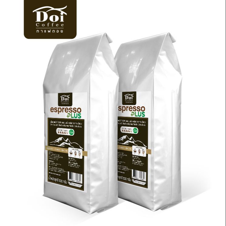 Doi Coffee Espresso Plus Medium - Dark Roast ราคา 399 บาท*ส่งฟรี