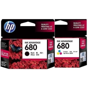 สินค้า HP 680 BLACK+ COLOUR INK AVANTAGE CARTRIDGES ตลับหมึกพิมพ์ ยี่ห้อ HP รุ่น 680 BLACK COLOUR ของแท้