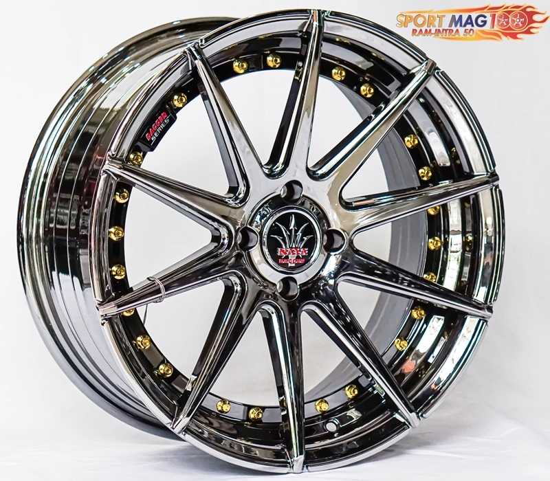 ล้อแม็กใหม่ Naya Dagger Tengano 4รู100 แบล็คโครม 7.5-17นิ้ว ราคา 20,000 บาท*ส่งฟรี